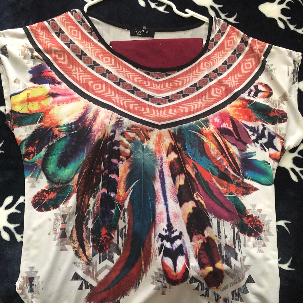 Beautiful Feather Shirt